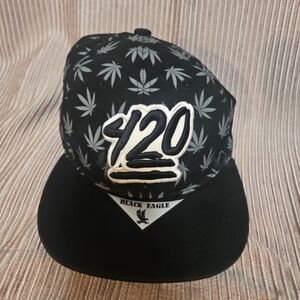 Black Eagle 420 Hat - Snap Back, Adjustable